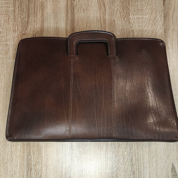 Other - Vintage Classic Brown Leather Men's Briefcase